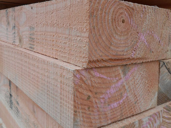 建筑木材切面